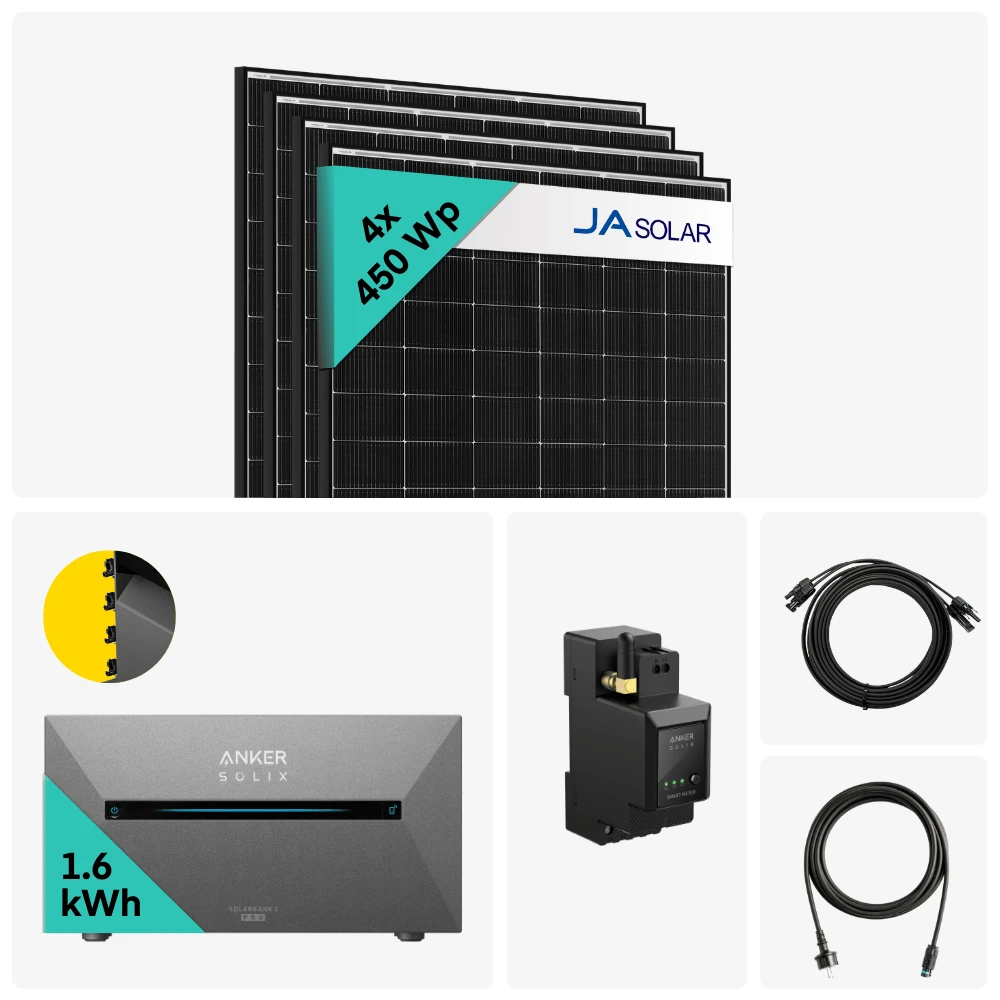 Yuma X Anker - 1800W Balkonkraftwerk Mit SOLIX Solarbank 2 PRO
