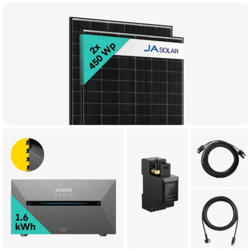 Yuma X Anker - 900W Balkonkraftwerk Mit SOLIX Solarbank 2 PRO