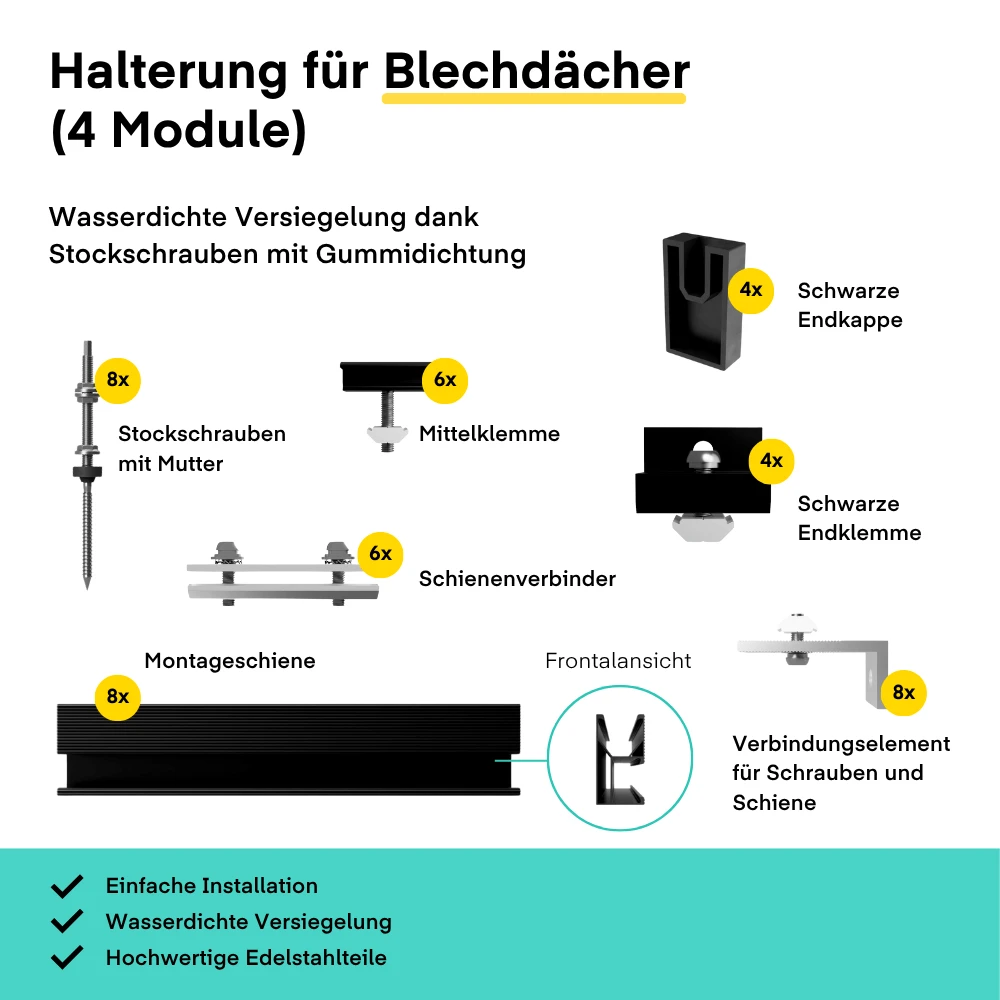 Yuma Roof (1800+) Blechdach Bifazial - Image 5