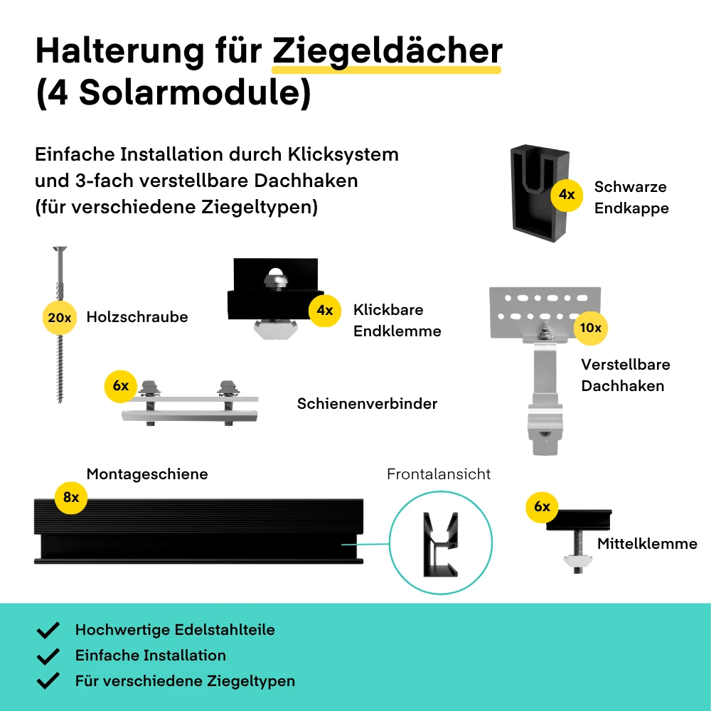 Yuma Roof (2000+) Ziegeldach Bifazial - Image 4